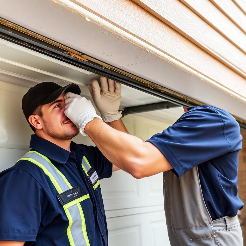 Sugar Hill Garage Doors professional technicians at work - certified and factory trained